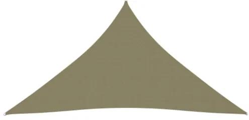 Parasole a Vela Oxford Triangolare 5x6x6 m Beige