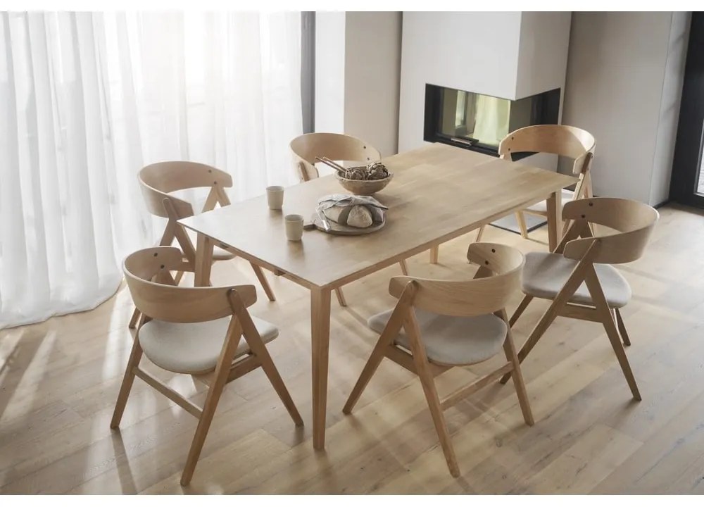 Set di 2 sedie da pranzo in colore naturale Waterton - Rowico