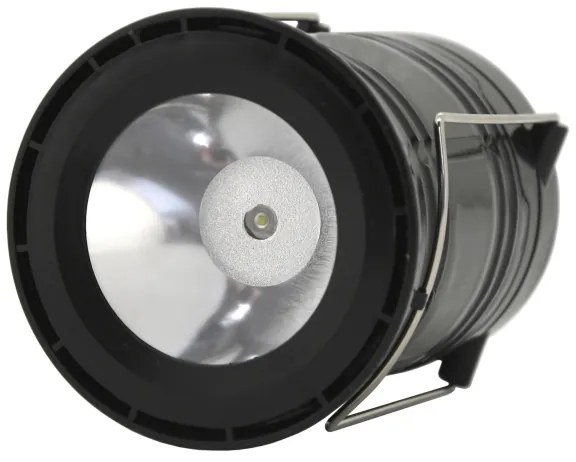 LED Lampada solare portatile LED/1200mAh nera