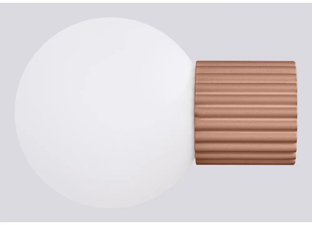 Lampada da parete marrone chiaro ø 12 cm Orbital – Sollux