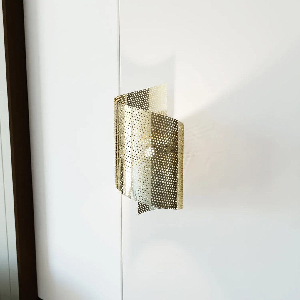 Applique Moderna Baldr 1 Luce Oro