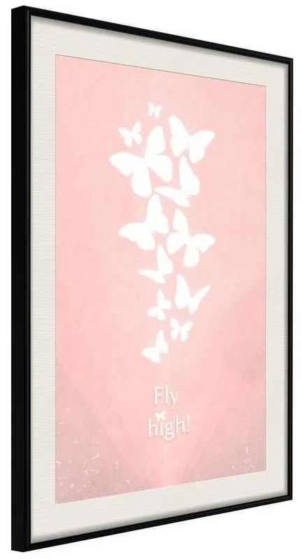 Poster  Butterfly Dream  Cornice Quadri Cornice nera con pass-partout, Larghezza x Altezza Home decor 40x60