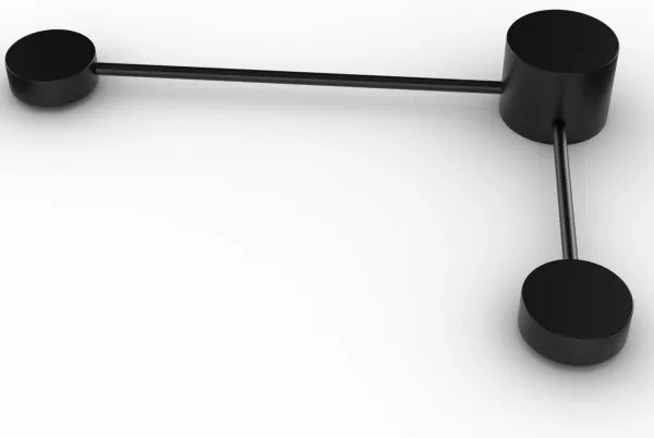 Applique a LED JOY 2xGX53/6W/230V nero