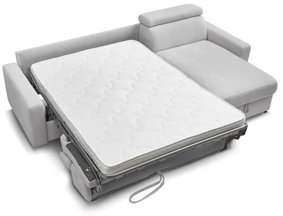 Divano angolare in grigio chiaro allungabile (con composizione variabile) Monaco – Bobochic Paris