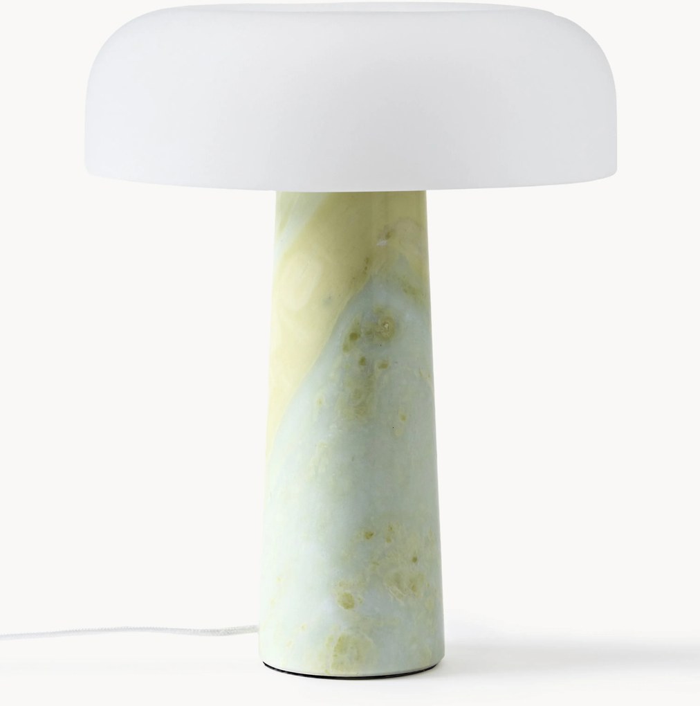 Lampada da tavolo con base in marmo Carla