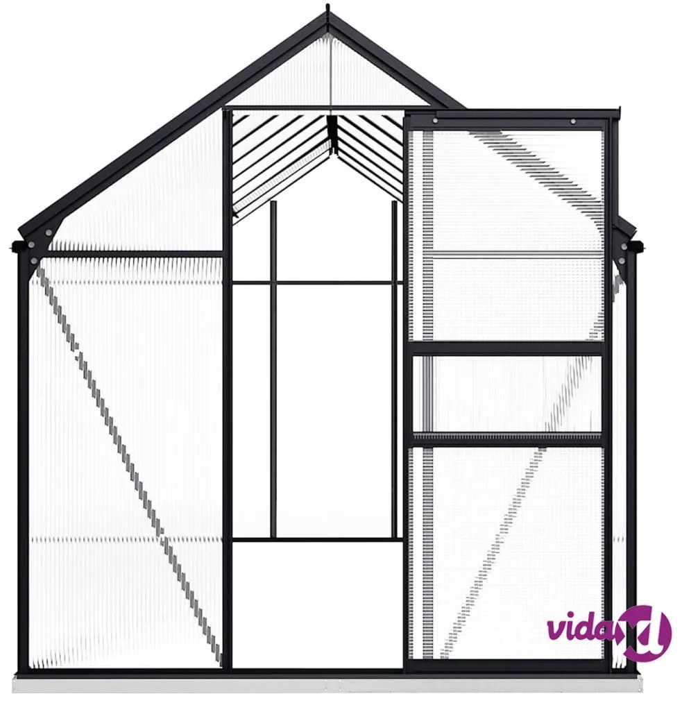 vidaXL Serra con Telaio Base Antracite 9,31 m² in Alluminio
