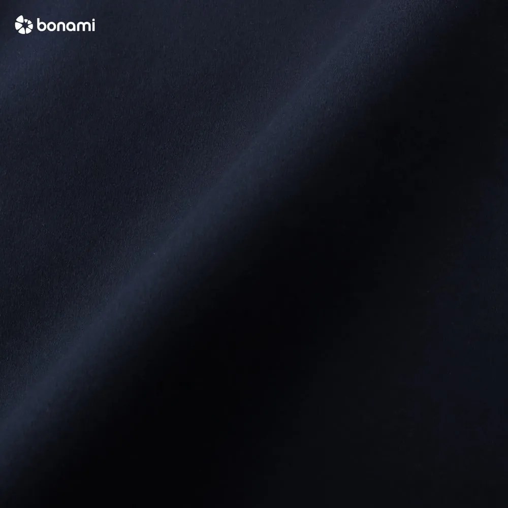 Poggiapiedi in velluto blu Santo - Milo Casa