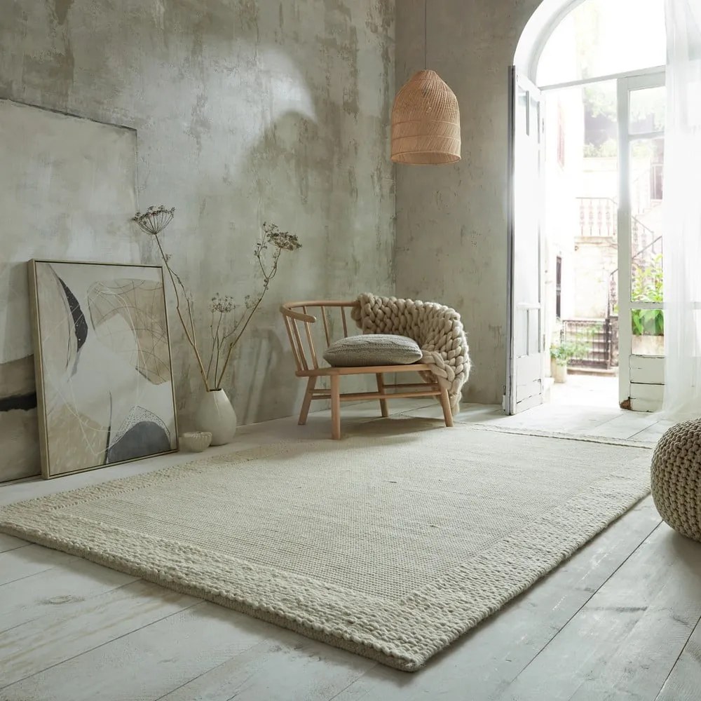 Tappeto in lana beige 200x290 cm Rue - Flair Rugs