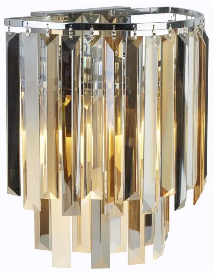 Searchlight 9832-2CC -Applique di cristallo CLARISSA 2xE14/40W/230V