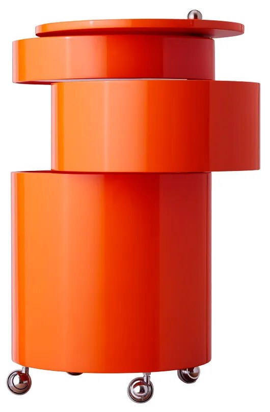 Verpan - Barboy High Gloss Side Table Orange Verpan