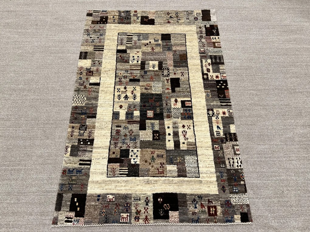 Gashguli Tappeto 120x170 Beige (Iran) Annodato A Mano