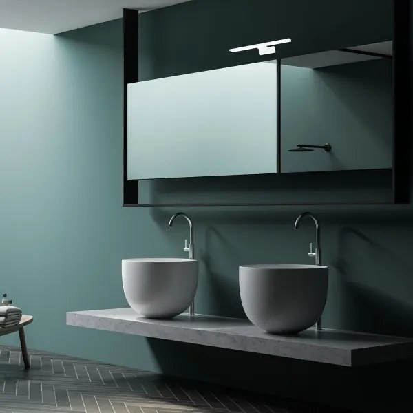 Applique da bagno LED SHINE/7W/230V 30 cm IP44 bianco