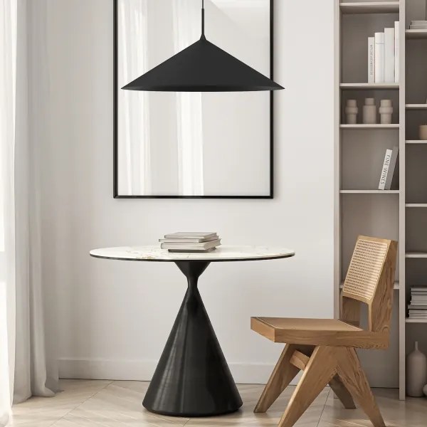 Lampadario sospeso su cavo CAPITAL 1xGX53/15W/230V Ø 60 cm nero
