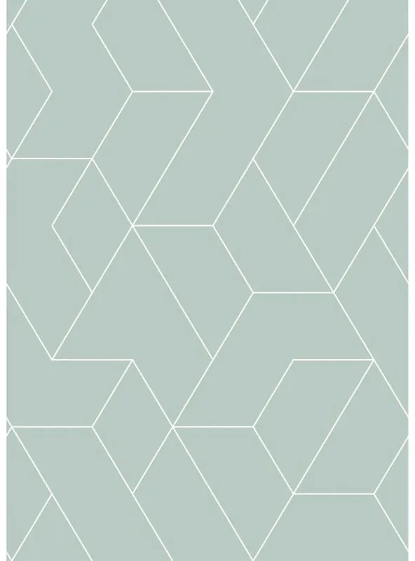 Fotomurale ESTA Salvi, bianco e salvia 200X279 cm