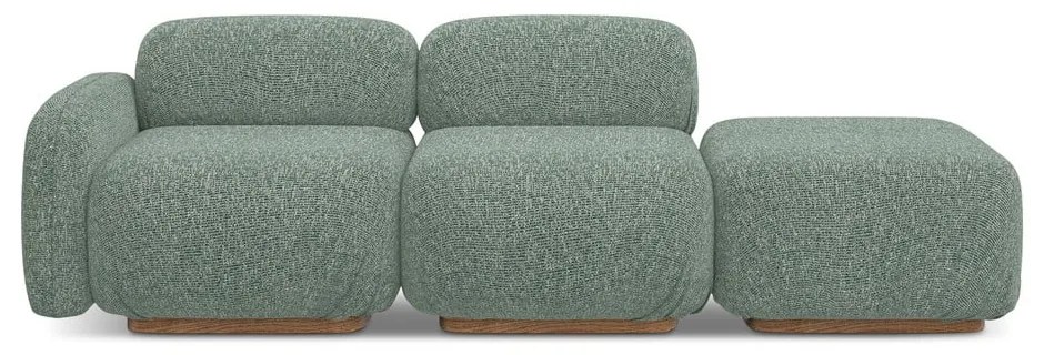 Chaise lounge componibile verde chiaro (con penisola a sinistra) Ailani – Makamii