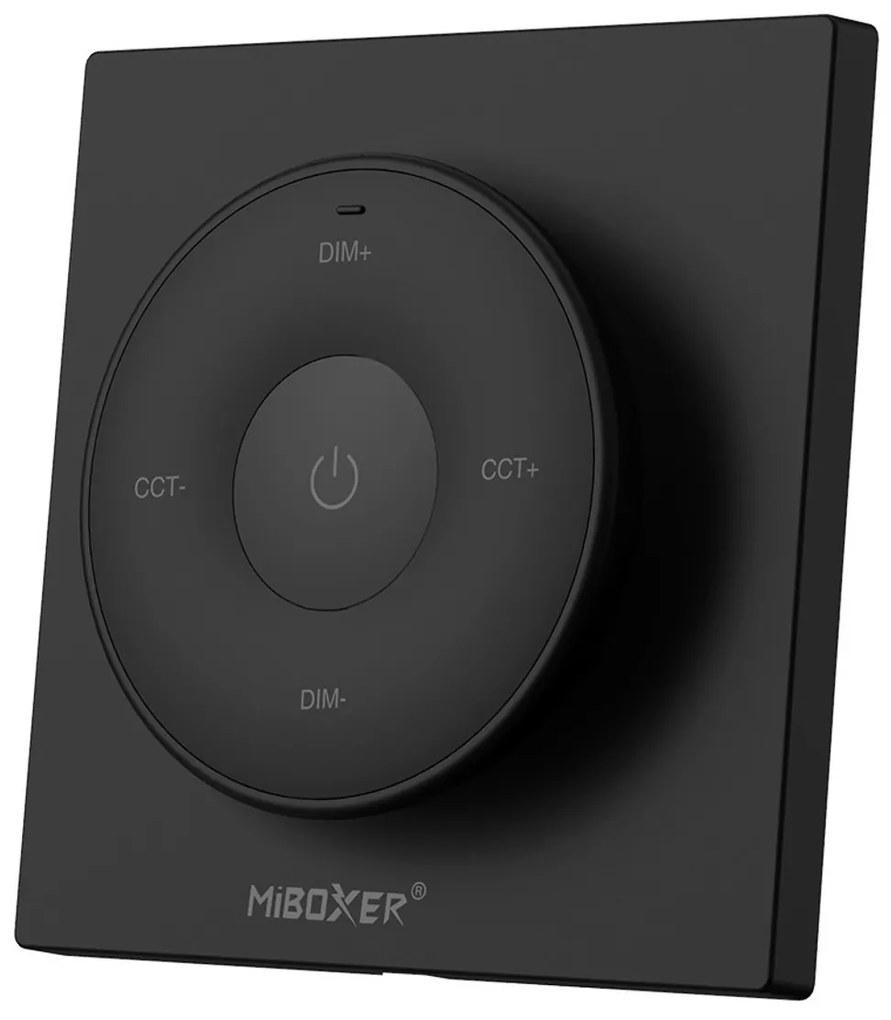 Telecomando con base da Parete Monocolore e CCT Senza cavi - Nero