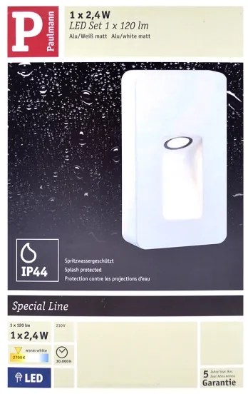 Paulmann 93809 - LED/2,4W IP44 Applique da esterno SPECIAL LINE 230V