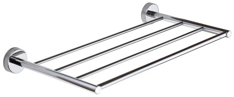 Kamalu - portsalviette a 4 barre 50 cm in acciaio inox lucido | mira-c