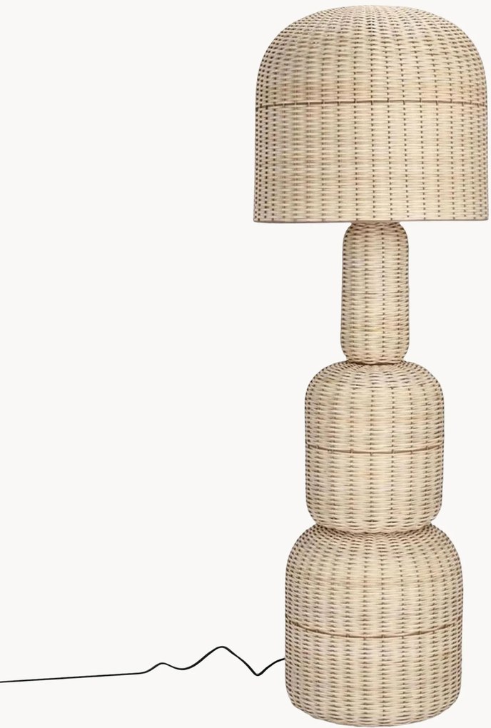 Lampada da terra in rattan Sikkim