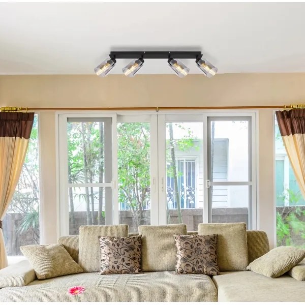 Globo 15465-4 - Faretto HADERA 4xE27/15W/230V