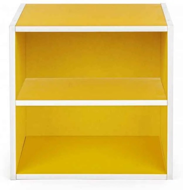 CUBO SANTORINI MENSOLA COMPOSITE GIALLO