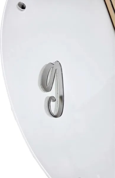 Orologio da Parete moderno 65 cm Vetro Bianco e Rovere