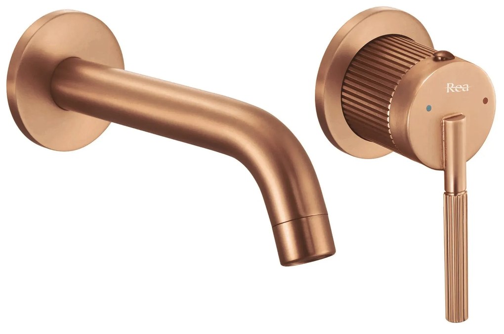 Rubinetto da parete Rea Argon Brush Copper + BOX