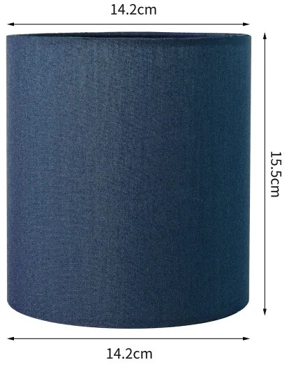 Brilagi - Paralume universale NUBILA E27 15,5x14 cm blu scuro