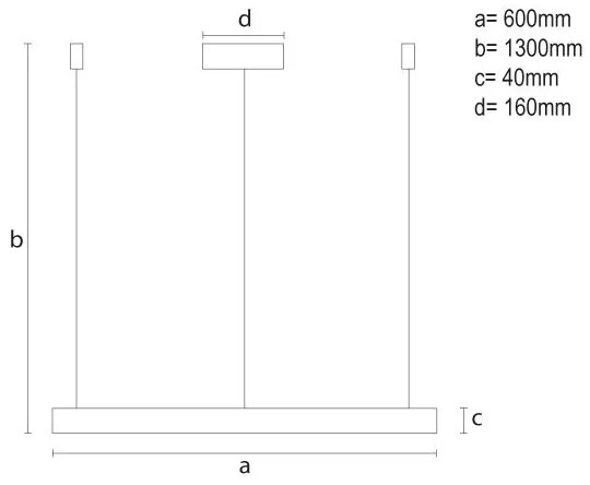 Lampadario a sospensione con filo LED dimmerabile LED/42W/230V 3000-6500K + telecomando
