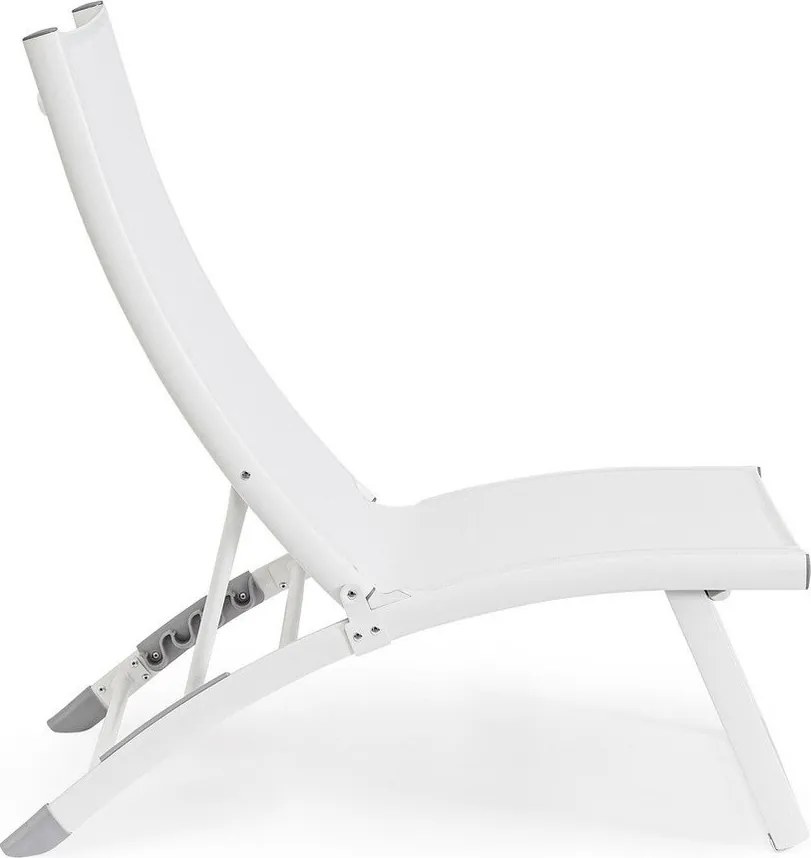 Sdraio da giardino bianca in metallo Taylor – Bizzotto