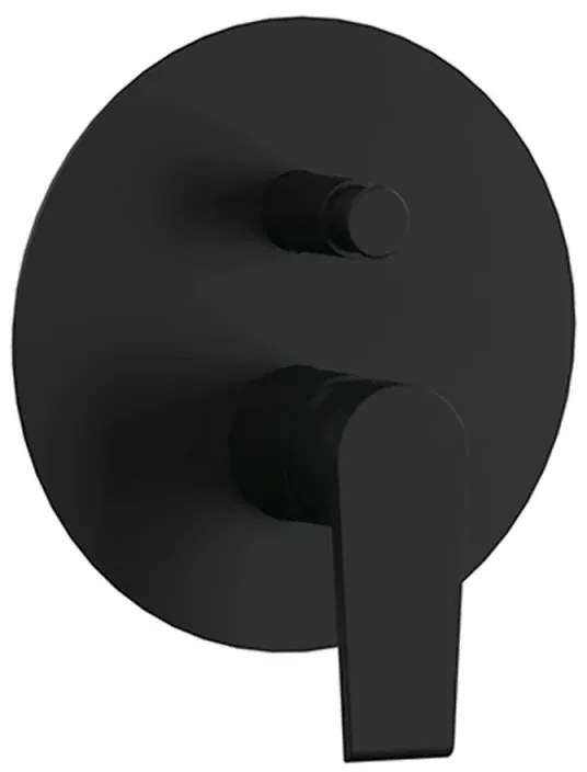 Set miscelatori lavabo bidet e doccia incasso nero opaco Mariani Artic