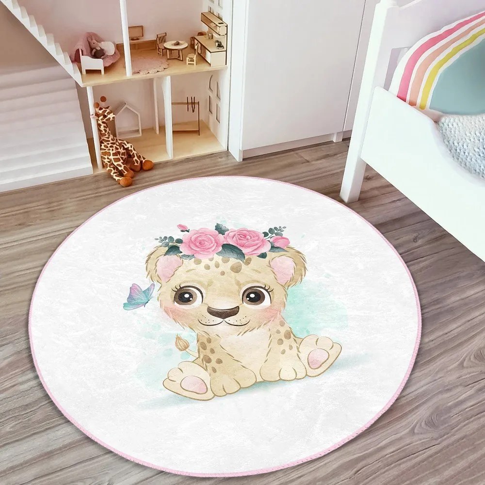 Tappeto bianco per bambini ø 100 cm Comfort - Mila Home