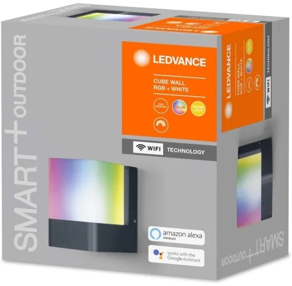 Ledvance - Applique LED RGB da esterno SMART+ CUBE LED/9.5W/230V IP44 Wi-Fi