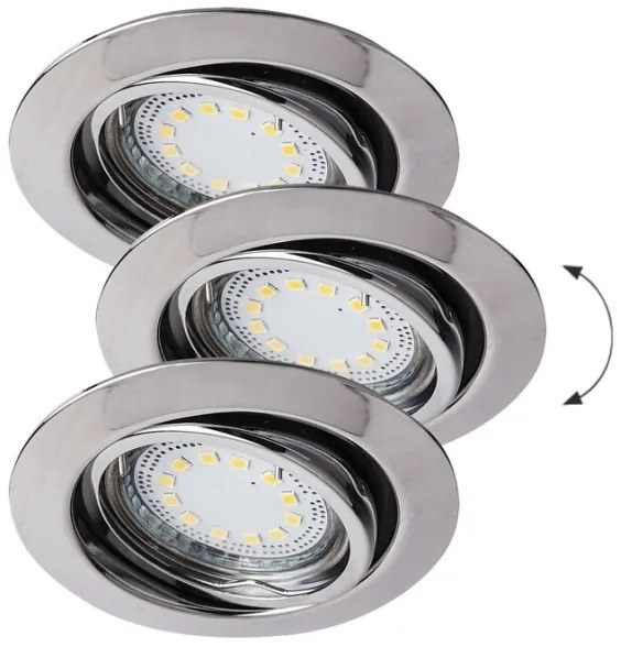 Rabalux 1050 - SET 3xLED Lampada da incasso LITE 3xGU10-LED/3W/230V
