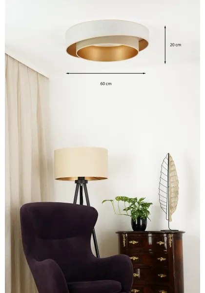 Brilagi - Plafoniera LED VEGAS SHINE LED/24W/230V diametro 60 cm beige/color crema