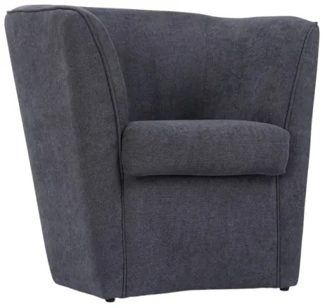 Poltrona moderna Grigio in tessuto antimacchia imbottita