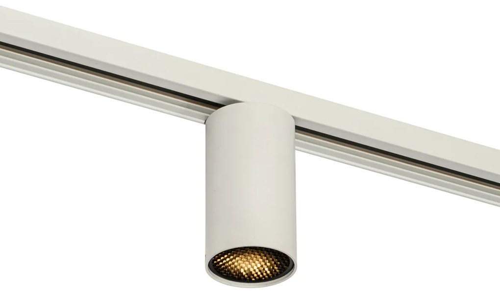 Faretto moderno bianco per sistema a binario monofase GU10 50mm - Iconic Ruby Honey
