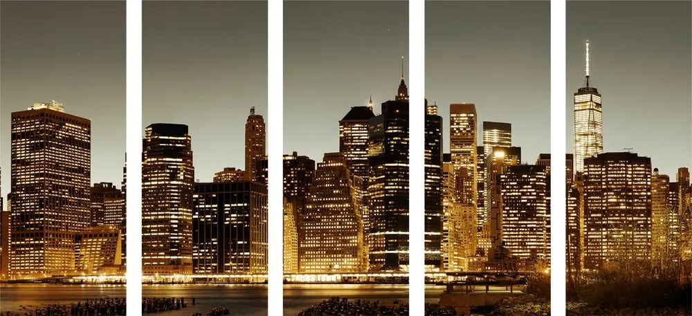 Quadri 5 pezzi – Centro di New York
