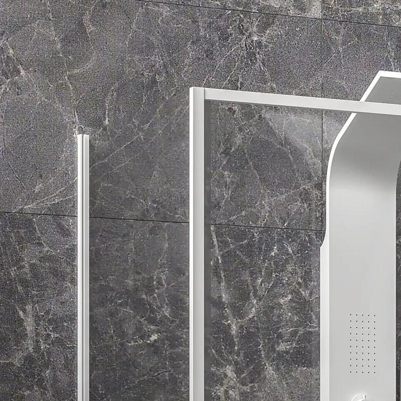 Kamalu - box doccia 70x100 colore bianco vetro 6mm altezza 200h | kla-4000n