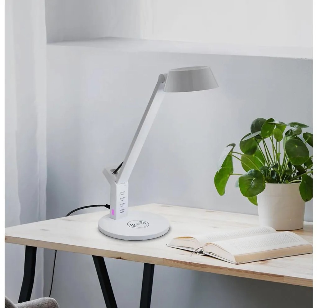 Eglo 99831 - Lampada da tavolo LED dimmerabile touch BANDERALO LED/4,8W/230V bianco