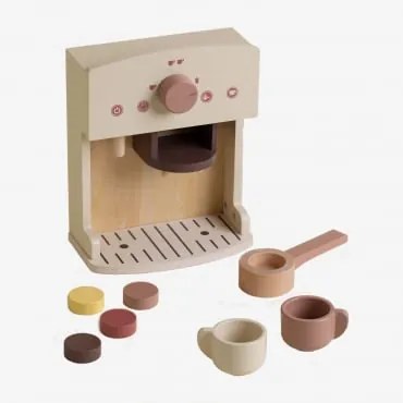 Macchina del caffè in legno Warent Kids Colori naturali - Sklum