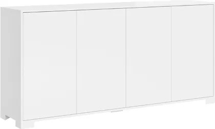 Madia in legno a 4 ante e 2 vani con ripiani 172 cm KYLA Bianco Lucido