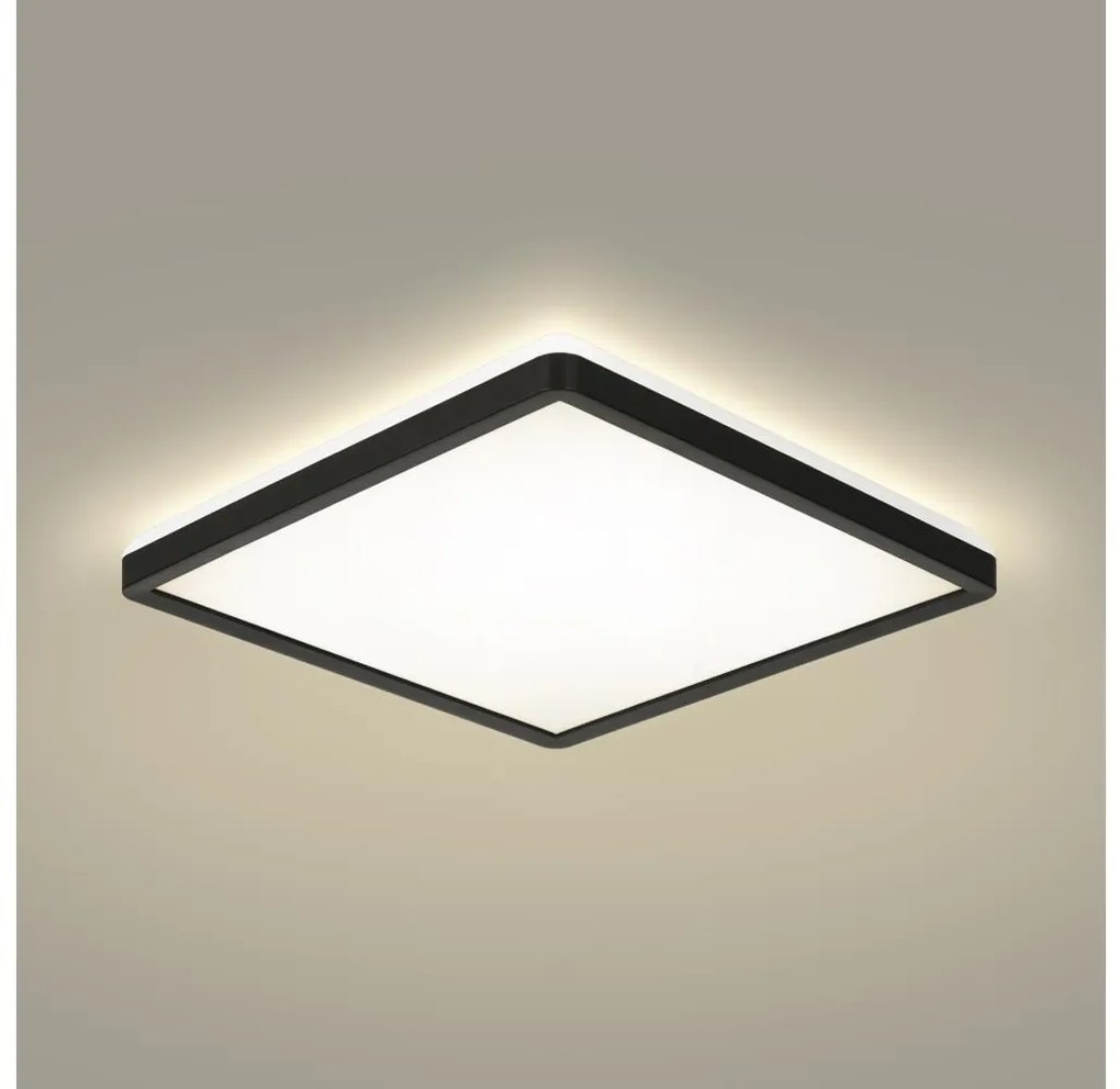 Brilagi - Lampada LED da bagno ULTRA SLIM LED/24W/230V 42x42 cm nero IP54
