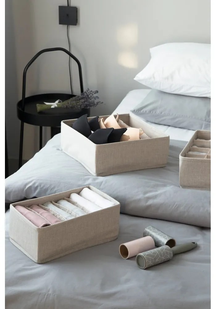 Organizzatore per cassetti beige con scomparti Cassetto, 29 x 11 cm - Bigso Box of Sweden