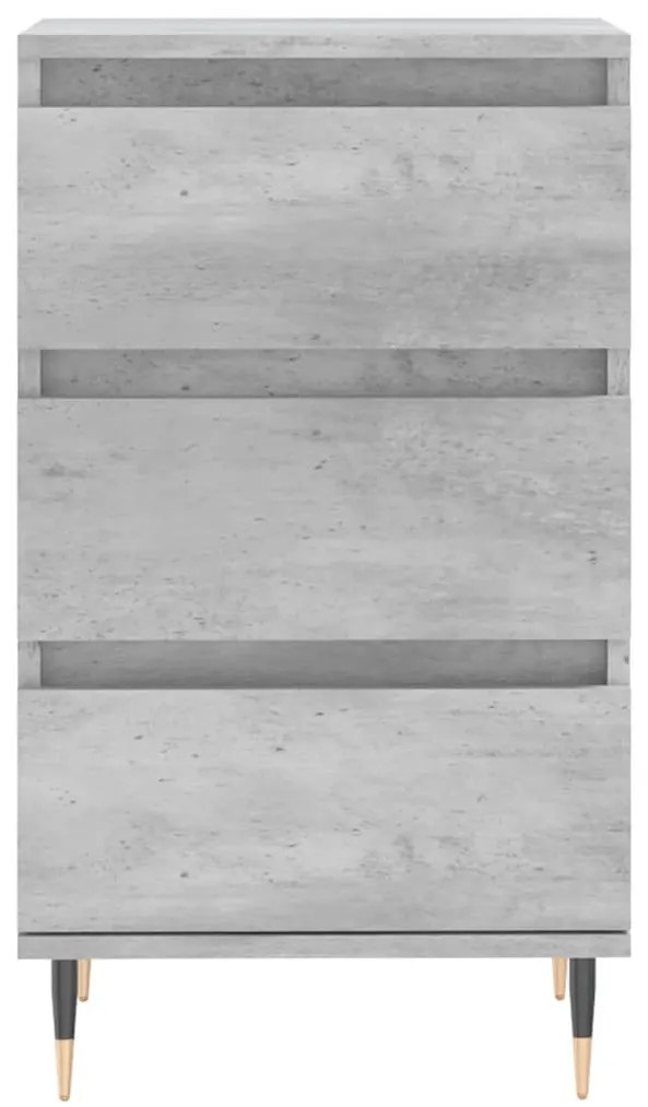 Credenza Grigio Cemento 40x35x70 cm in Legno Multistrato