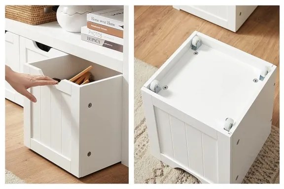 Mobile a ripiani SORELL bianco