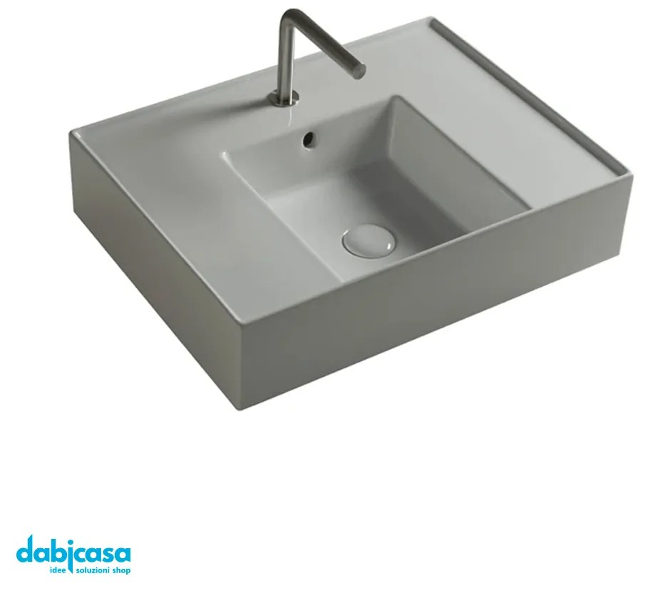 Ceramica Tecla "Twenty" Lavabo Da Incasso o Sospeso 61x45 Cm Bianco Lucido