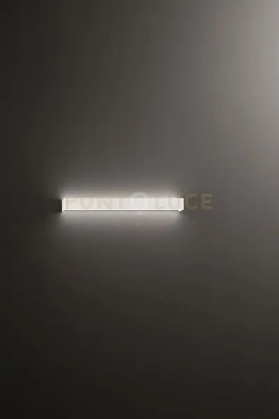 Applique rummo in alluminio bianco led 20w 1600lm 3000k 59cm con di...