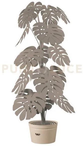 Lampada da terra moderna monstera grande verde salvia