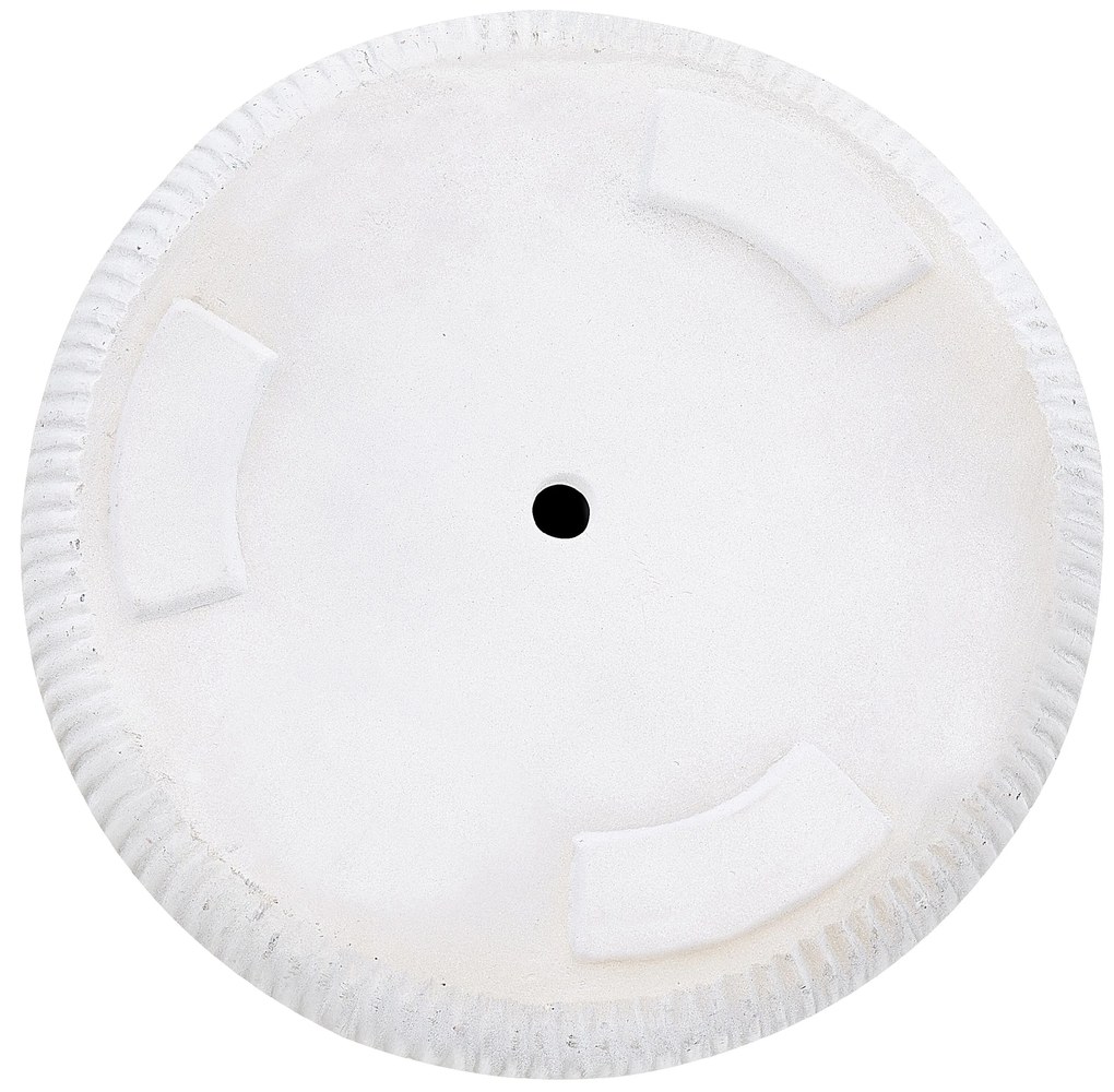 Vaso per fiori fibra di argilla bianco ⌀ 37 cm OREOI Beliani